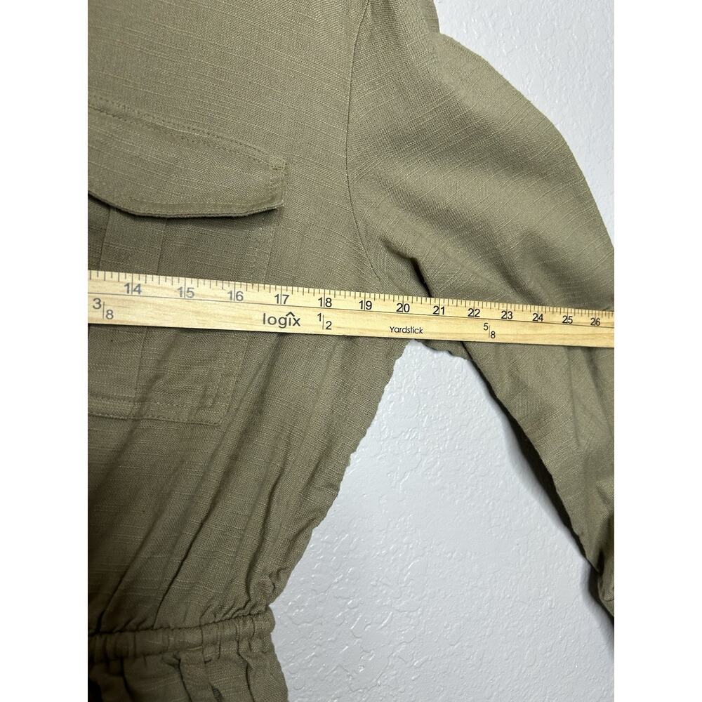 Billabong Wake The Night Women's Lifestyle Short Romper Green Long Sleeve Large - Picture 8 of 13